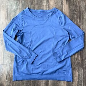 lululemon athletica Blue Long Sleeve Athletic Tee